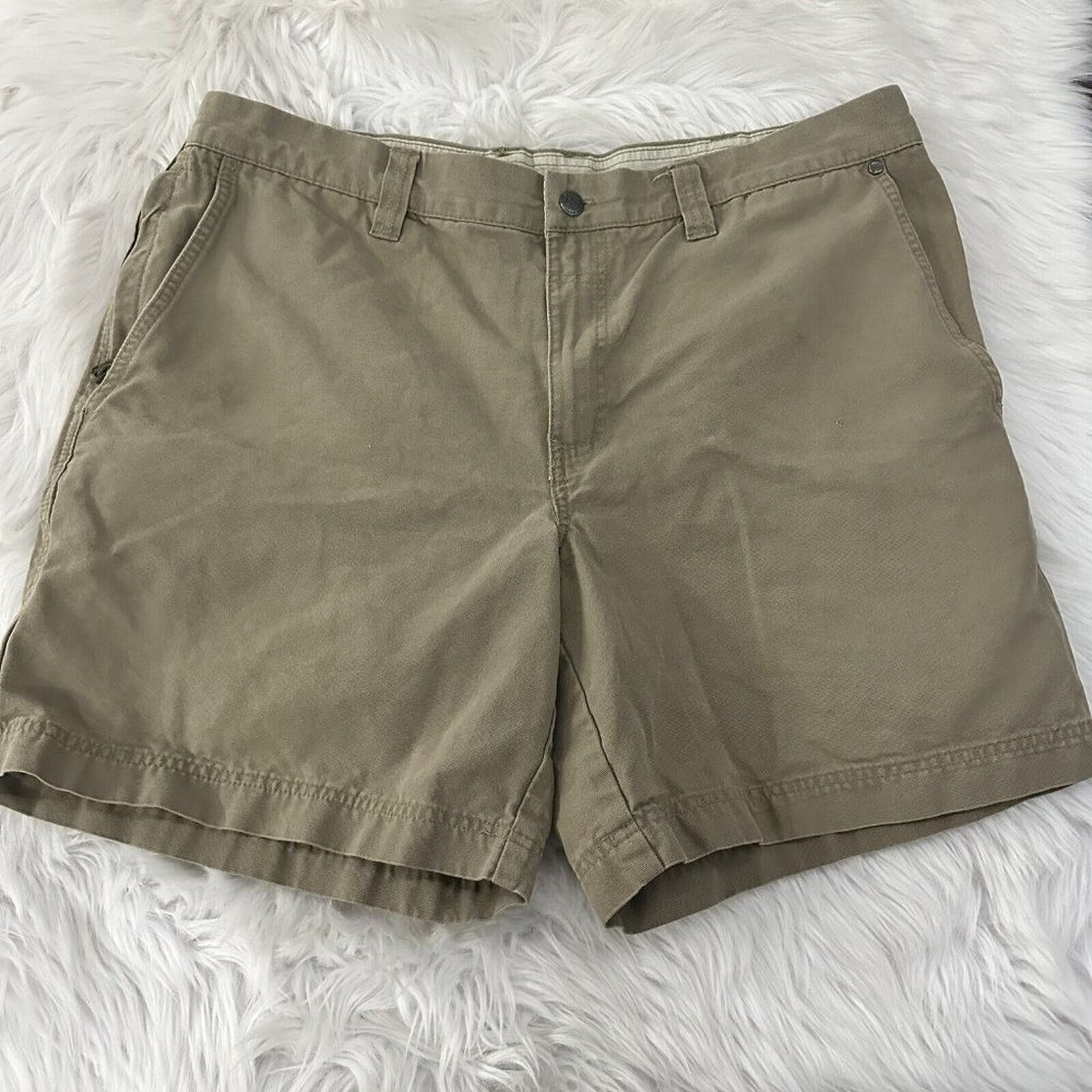 Columbia mems beige hiking shorts size 38 utility pocket